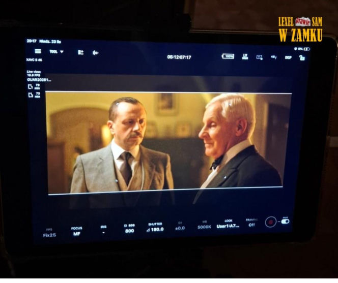 Plan filmowy w zamku w Pszczynie