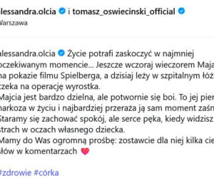 17-letnia córka Oświecińskiego w szpitalu! Nagła operacja po imprezie