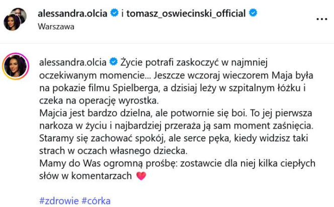17-letnia córka Oświecińskiego w szpitalu! Nagła operacja po imprezie