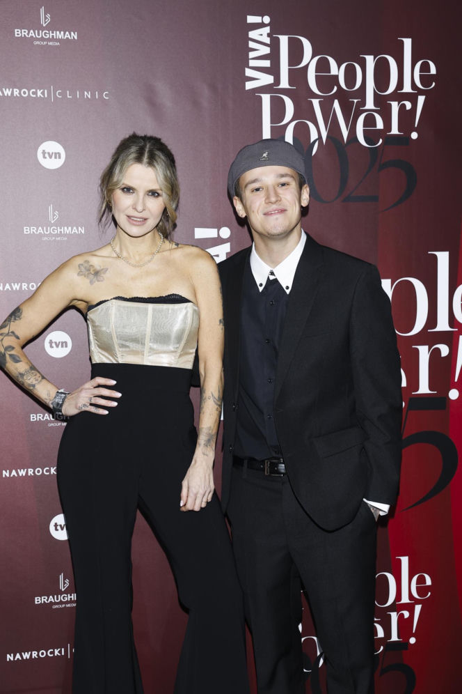 Mandaryna zabrała syna na ściankę