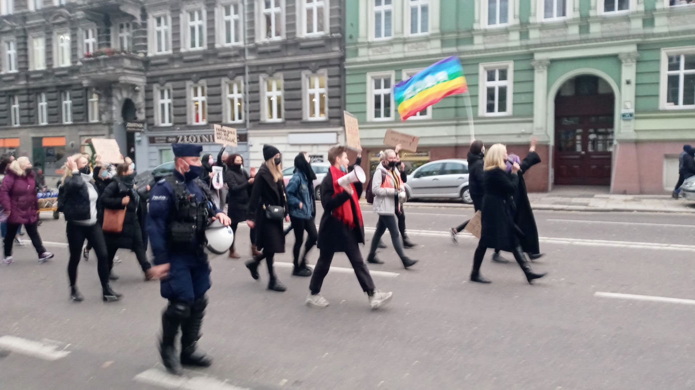 Protest kobiet w Szczecinie 27.10.2020