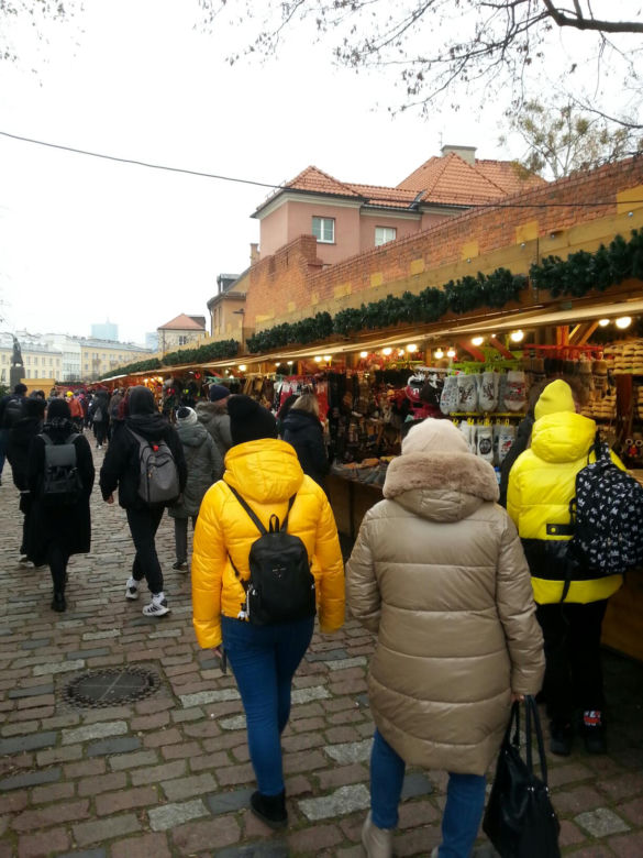 Drożyzna na jarmarku świątecznym w Warszawie