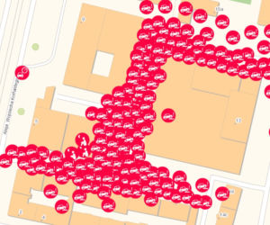 Katowice, okolice Alei Korfantego między rynkiem i Spodkiem