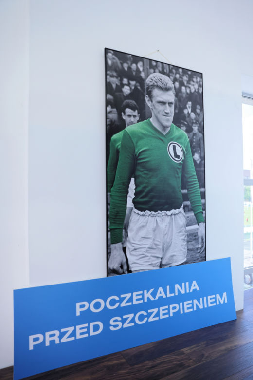 Punkt szczepień na Stadionie Legii w Warszawie