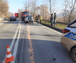 Czerniec. Koło ODPADŁO od ciężarówki! Trafiło w inny pojazd