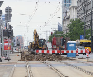 Remont torów na Jerozolimskich