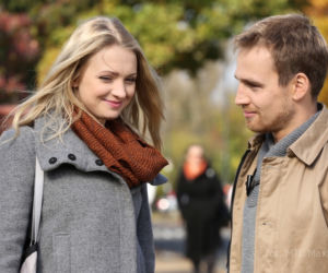 M jak miłość odc. 1116. Joanna (Barbara Kurdej-Szatan), Wojtek (Mateusz Janicki)