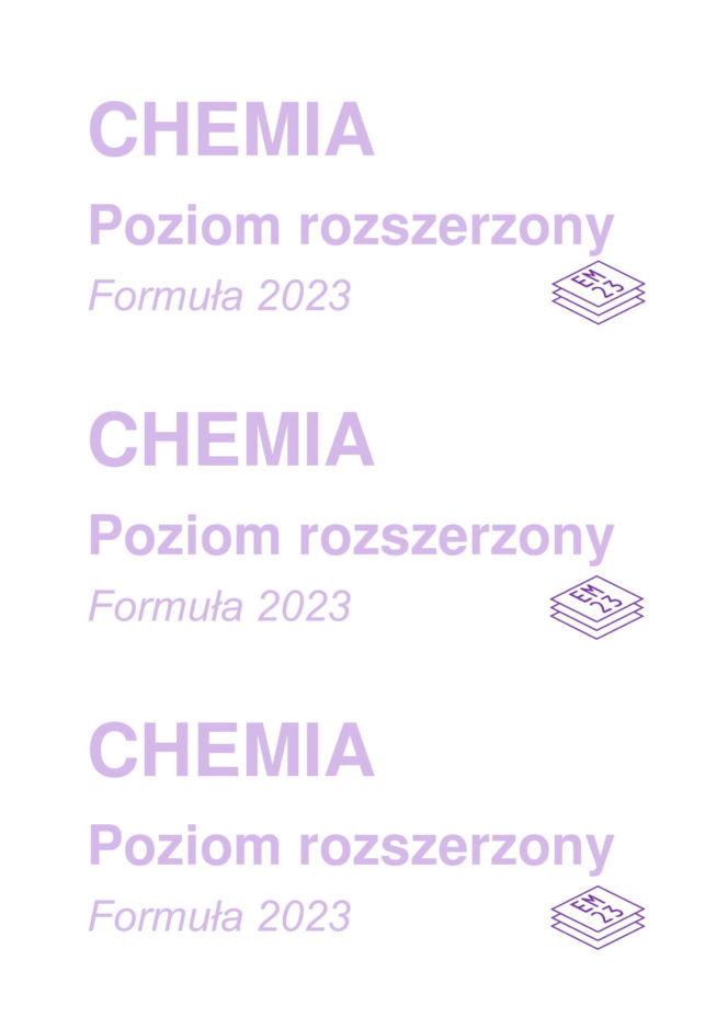 Matura próbna z chemii rozszerzona 2026. ARKUSZE CKE [15.01.2026]