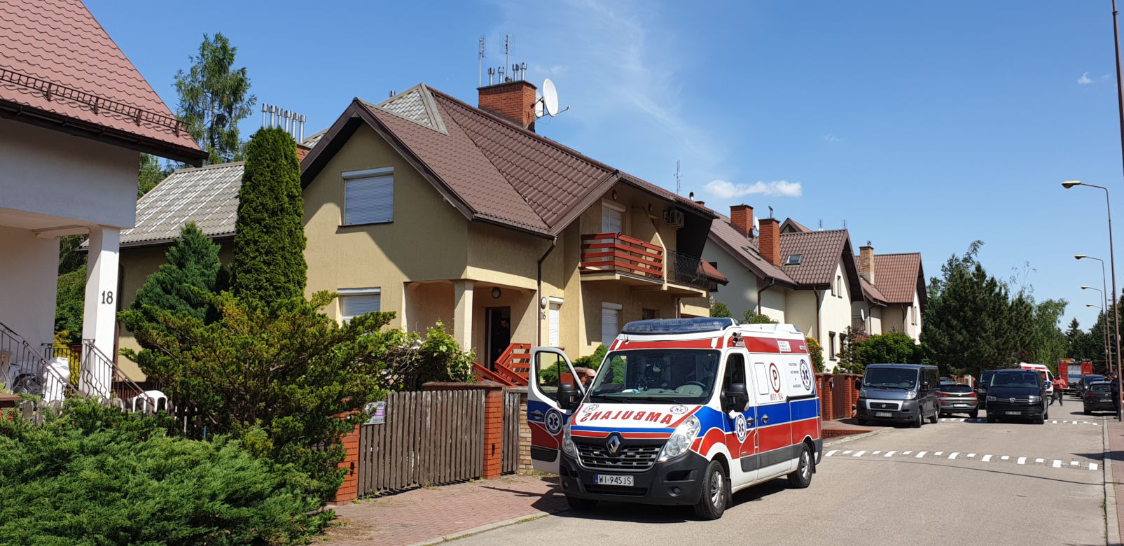 Desperat zabarykadował się w domu