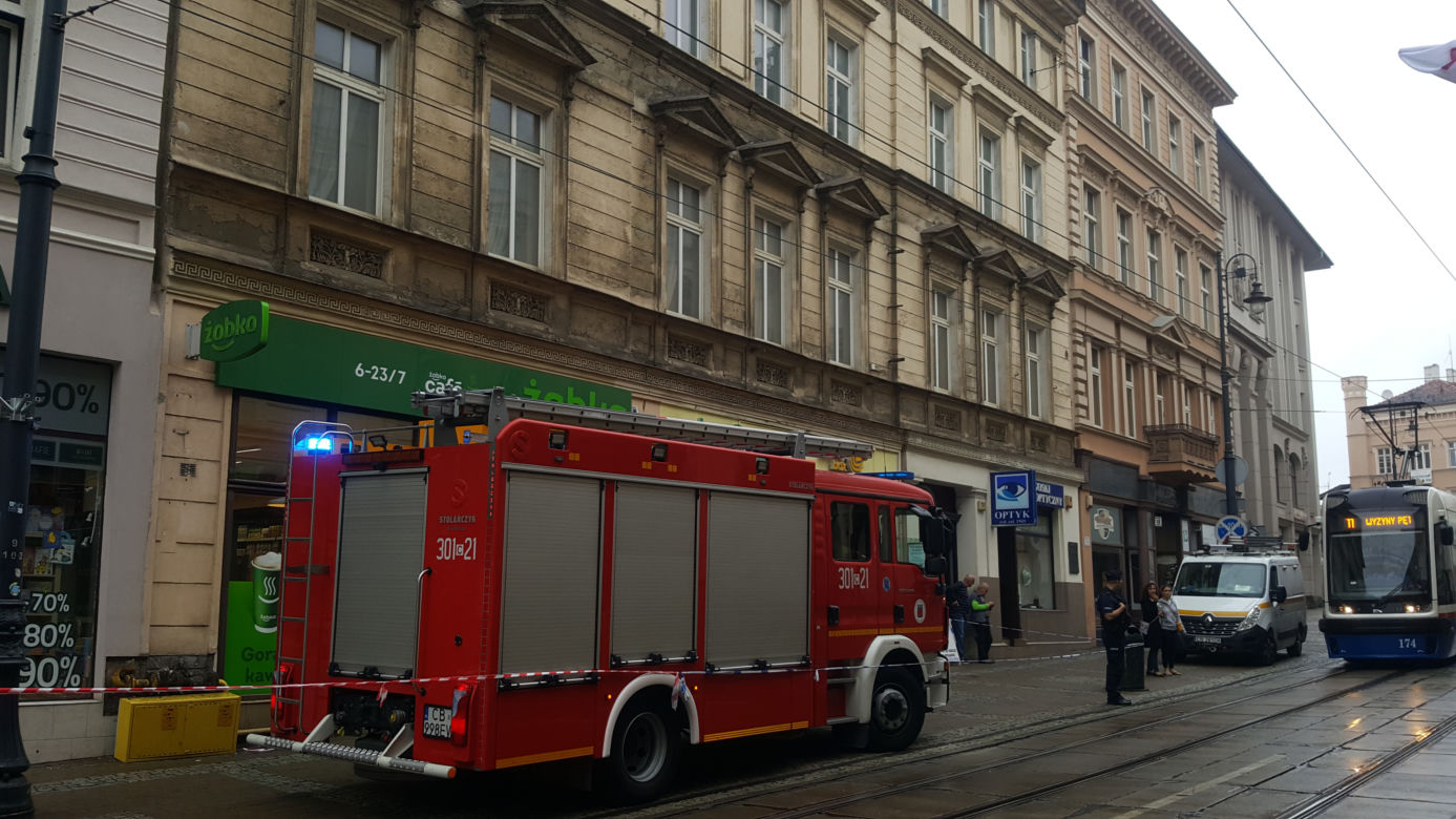 Granat w kamienicy przy Gdańskiej w Bydgoszczy