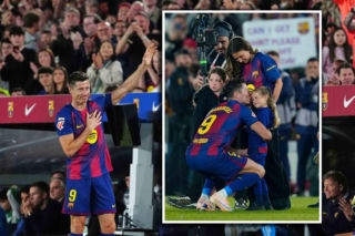 Robert Lewandowski pożegnał Barcelonę z rodziną i słynnym muzykiem. Wzruszające obrazki. Wszyscy płaczą!