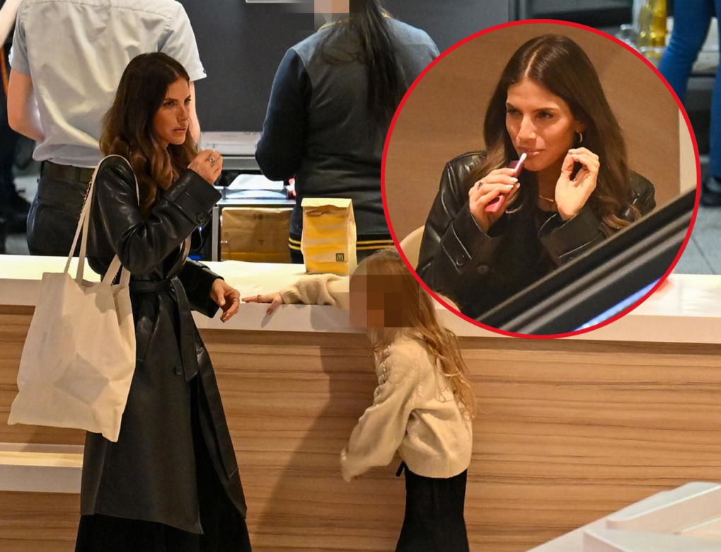 Weronika Rosati kurzy w McDonaldzie przy dziecku