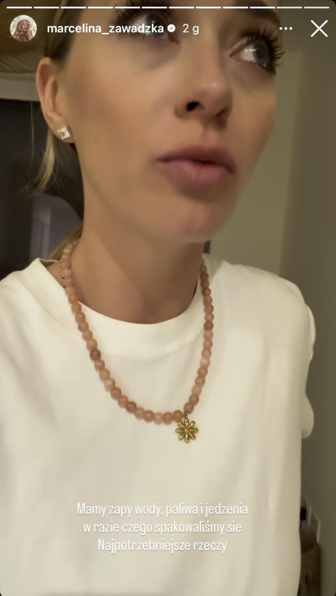 Marcelina Zawadzka w bombardowanym Dubaju