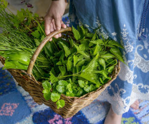 Wnętrze łemkowskiej chaty