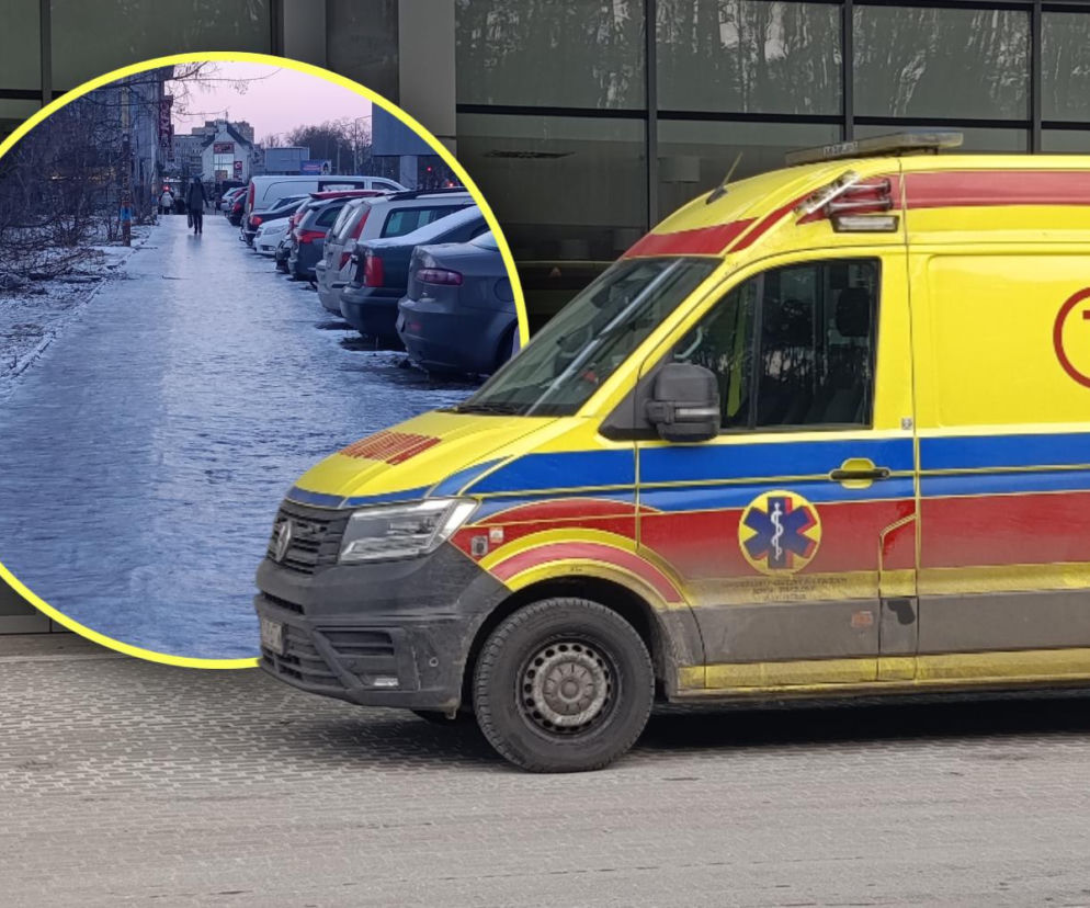 Nie przyjmują pacjentów na oddział. Wszystko przez oblodzone chodniki