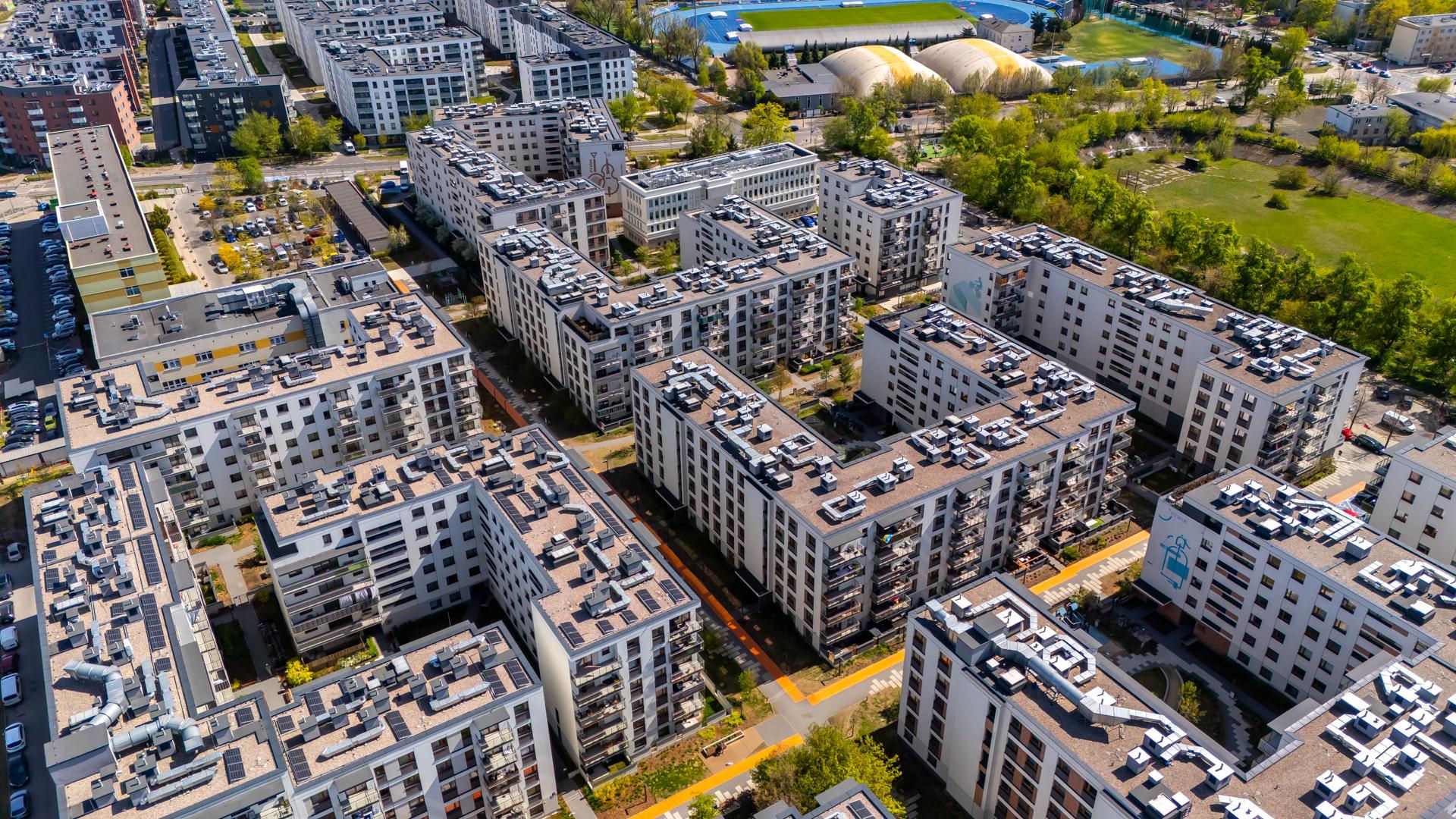 Nowe osiedla na Kamionku w Warszawie