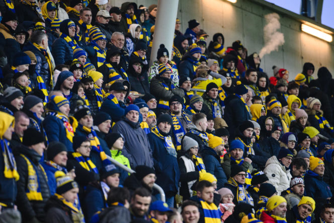 Arka Gdynia - Raków Częstochowa, zdjęcia kibiców i piłkarzy z meczu 17. kolejki PKO BP Ekstraklasy