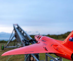 Cel powierzny do którego MQ-28A Ghost Bat odpalił pocisk AMRAAM