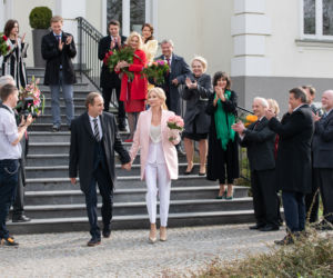 Na Wspólnej odc. 2730. Ewa (Ewa Gawrykuk), Arek Ostrowski (Marek Kalita)