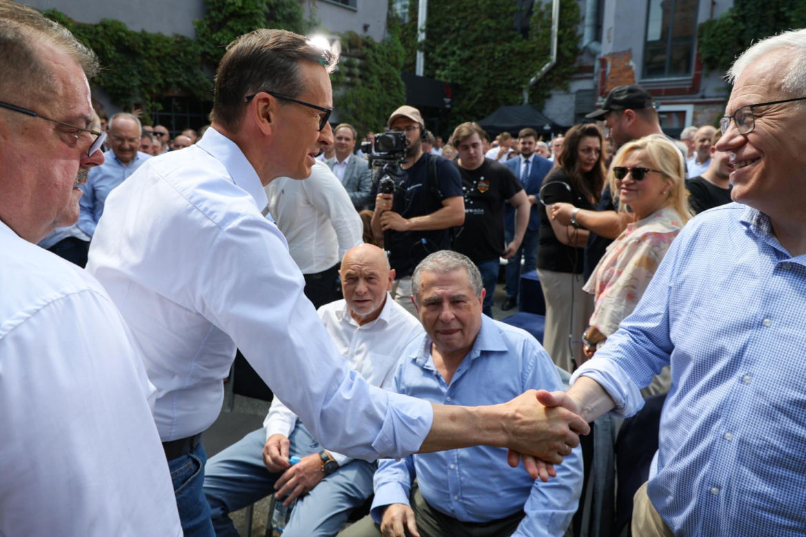 Tak grillował Morawiecki