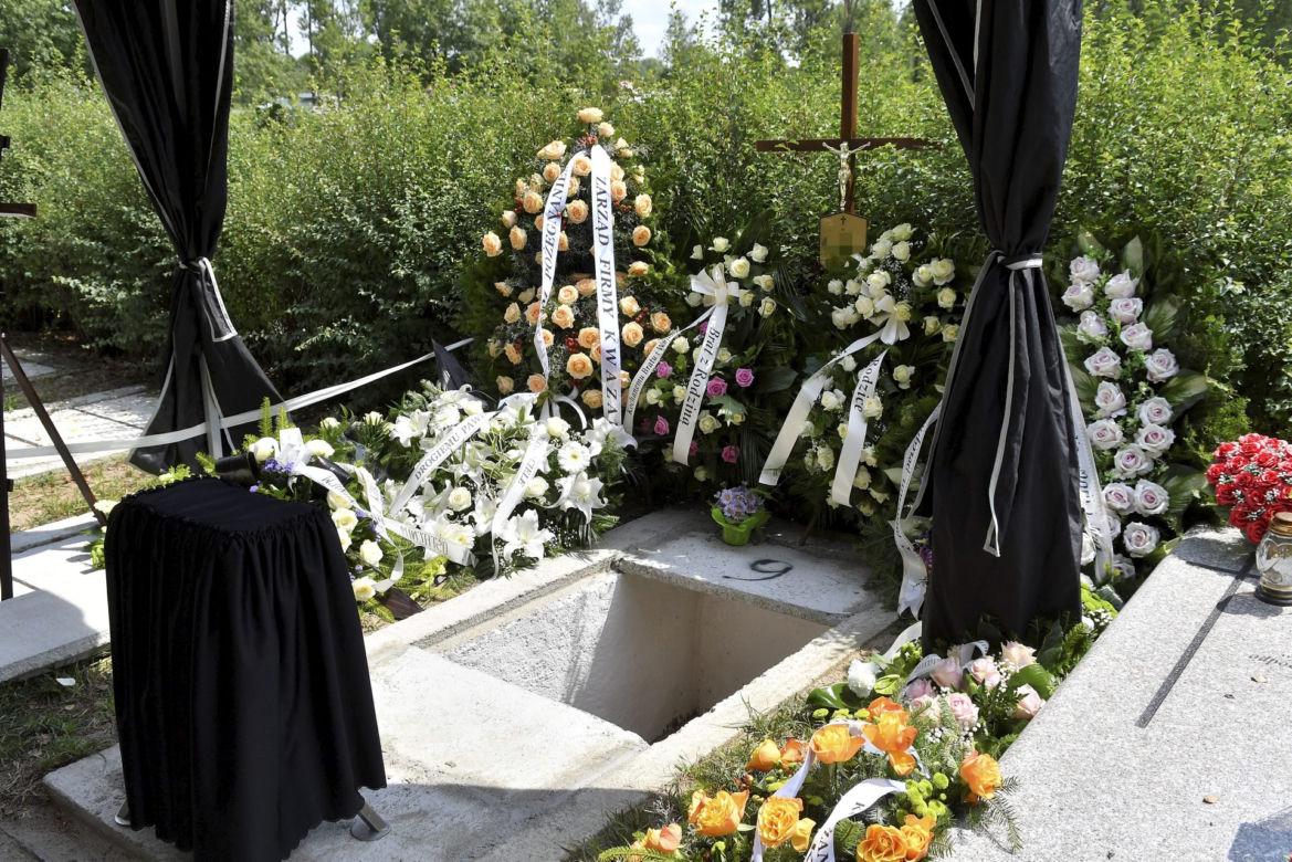 Pogrzeb ojca poszukiwanego Dawidka