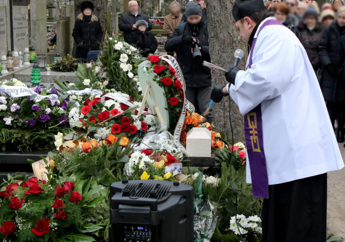 Pogrzeb Adama Słodowego na Starych Powązkach w Warszawie