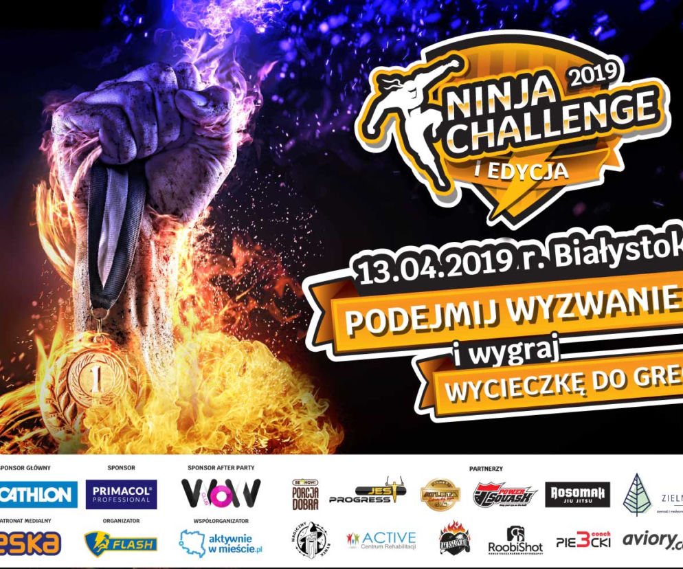 Ninja Challenge w Białymstoku. To będą zawody dla prawdziwych ninja. Ruszyły zapisy