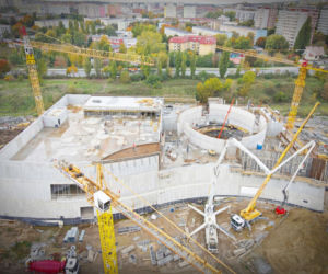 Budowa Fabryki Wody - październik 2020
