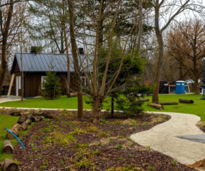 Domki fińskie na Polu Mokotowskim w Warszawie