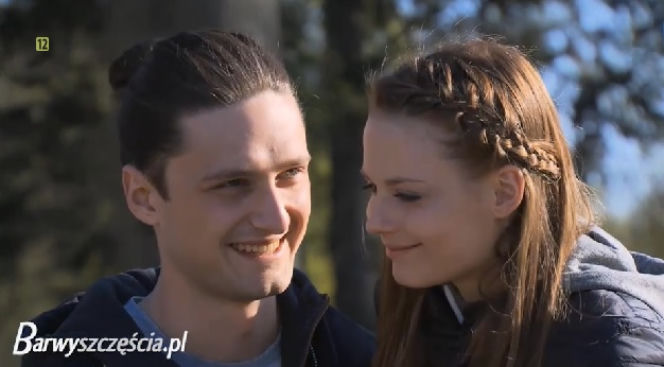 Barwy szczęścia po wakacjach 2015. Julita (Katarzyna Sawczuk), Radek (Filip Kosior)