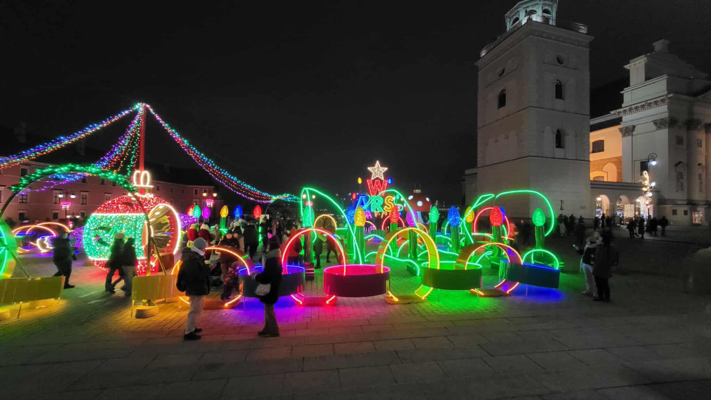 Świąteczna iluminacja 2025/2026 w Warszawie