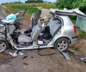 Wypadek pod Płockiem - Marychnów, gmina Staroźreby