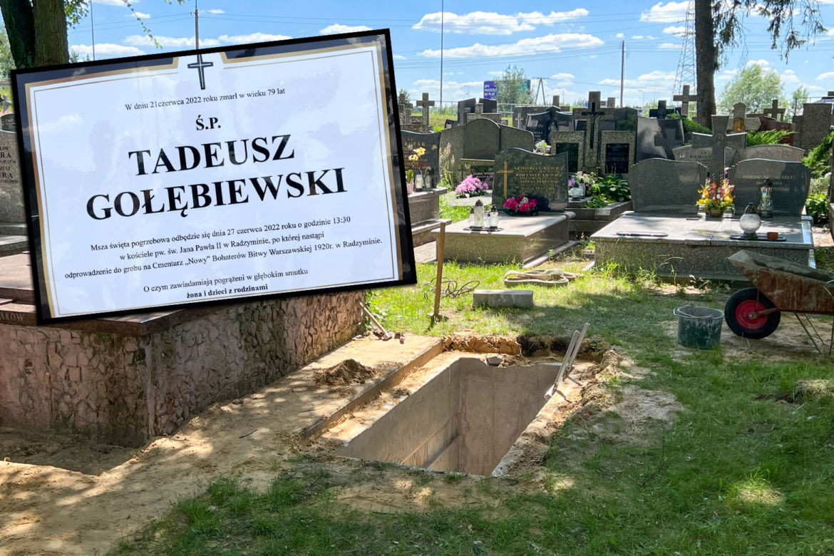 Radzymin pożegna znanego biznesmena. Wiemy gdzie spocznie Tadeusz Gołębiewski