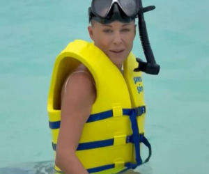 Małgorzata Rozenek i Radosław Majdan nurkują  Malediwach