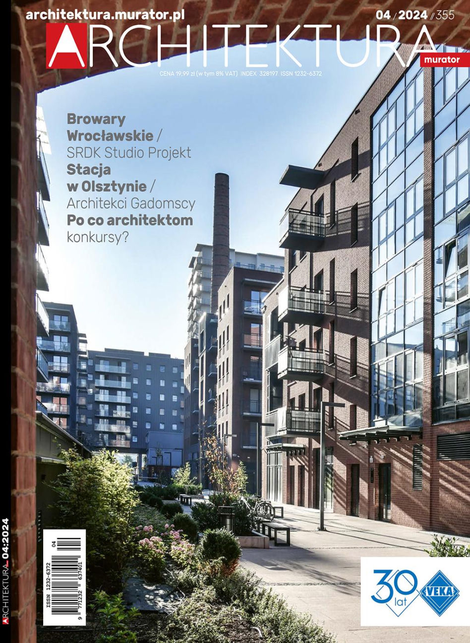 Okładka numeru 4/2024: Browary Wrocławskie, proj. SRDK Studio Projekt