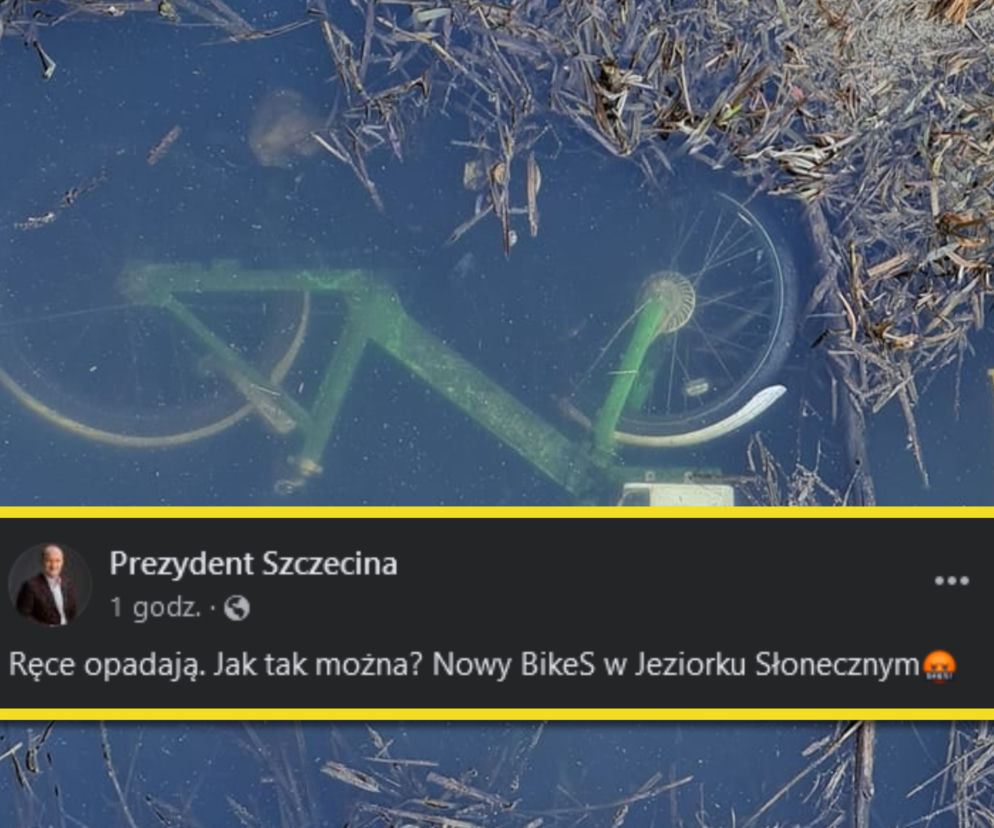 Nie pojeździł po ulicach Szczecina nawet miesiąca! Tak ktoś potraktował rower miejski