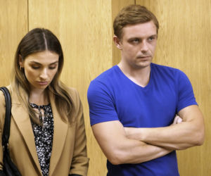 Barwy szczęścia, odc. 2536: Klara (Olga Jankowska), Hubert (Marek Molak)