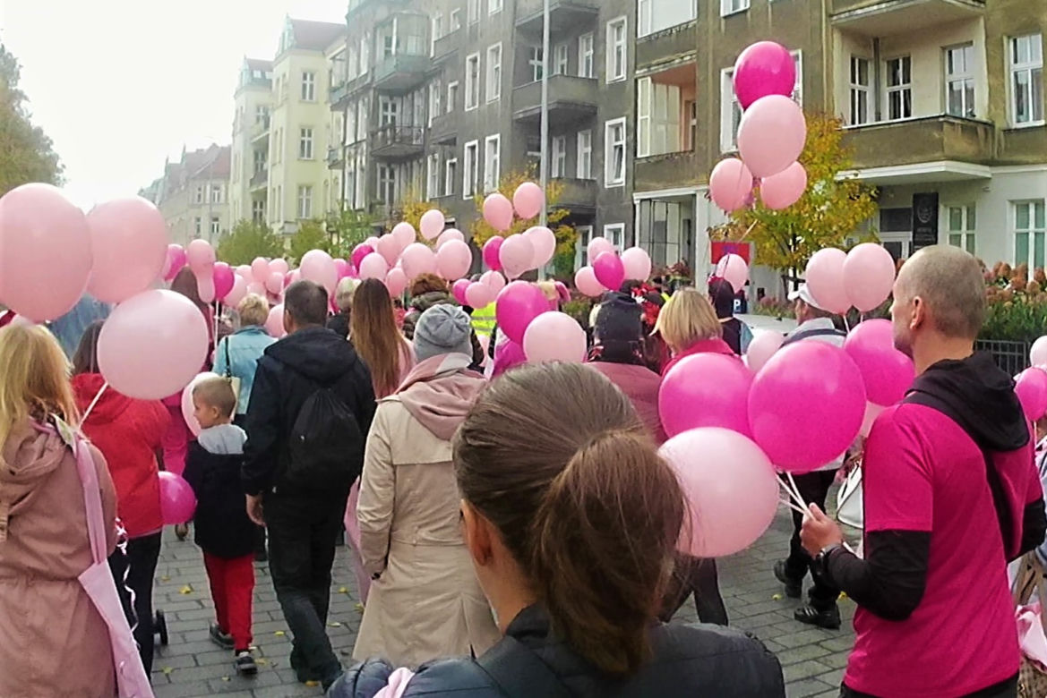 Marsz Różowej Wstążki w Szczecinie