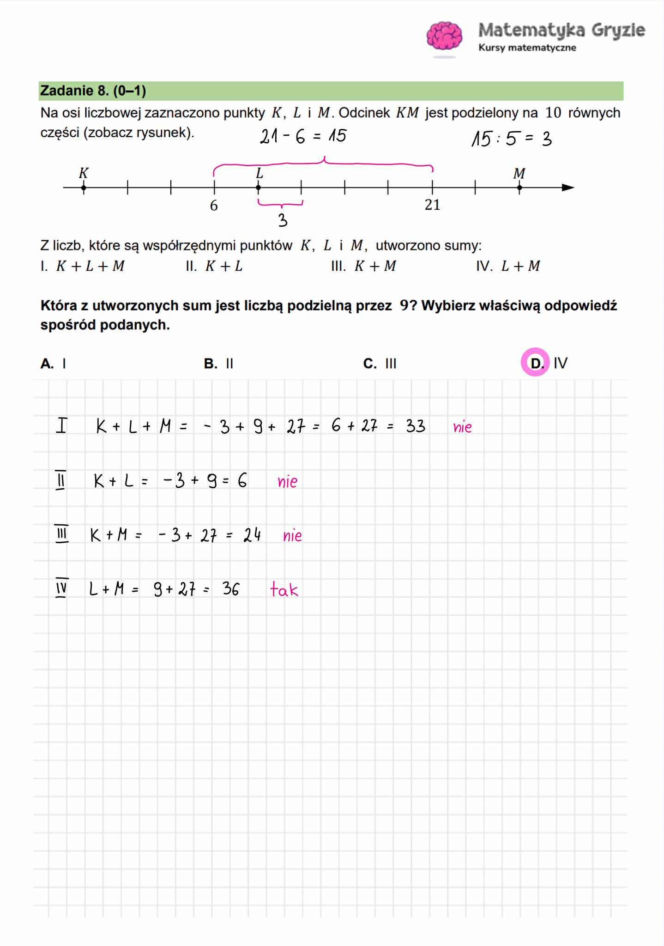 Próbny egzamin ósmoklasisty 2026 matematyka: ODPOWIEDZI
