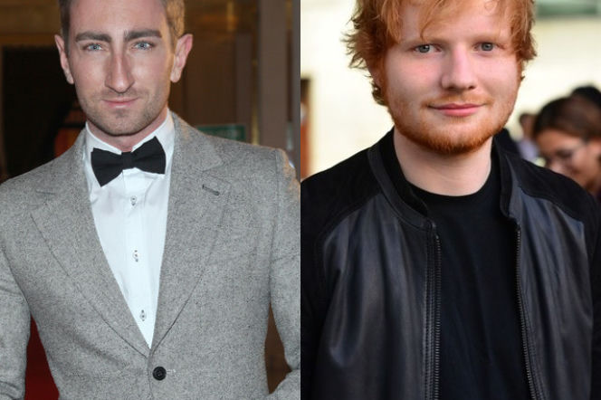Łukasz Jakóbiak i Ed Sheeran