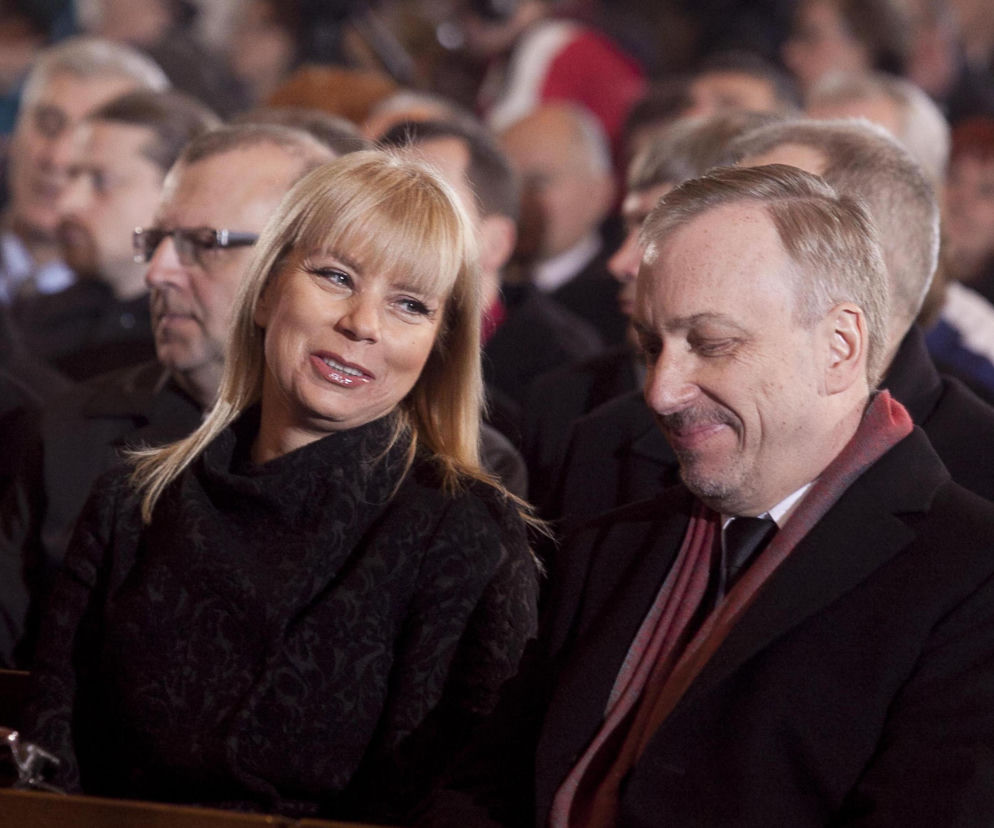 Ewa Bienkowska na pogrzebie Wojciecha Kilara