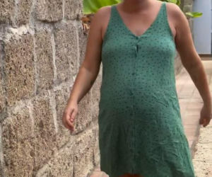 Olga Frycz z rodziną na wakacjach