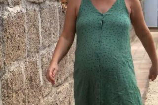 Olga Frycz z rodziną na wakacjach