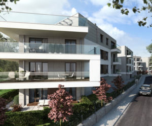 Wizualizacja jednej z willi kompleksu Park Avenue Apartments w Krakowie