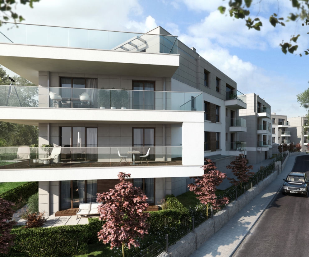 Wizualizacja jednej z willi kompleksu Park Avenue Apartments w Krakowie