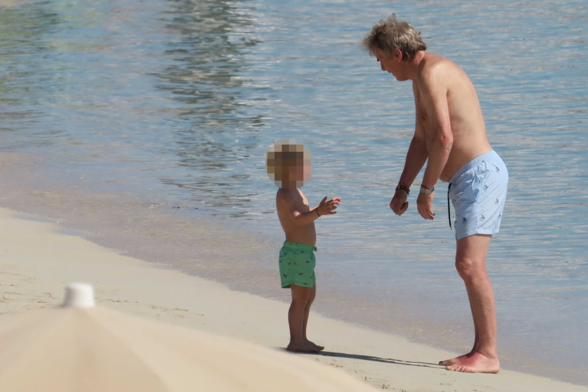 Zbigniew Boniek na plaży
