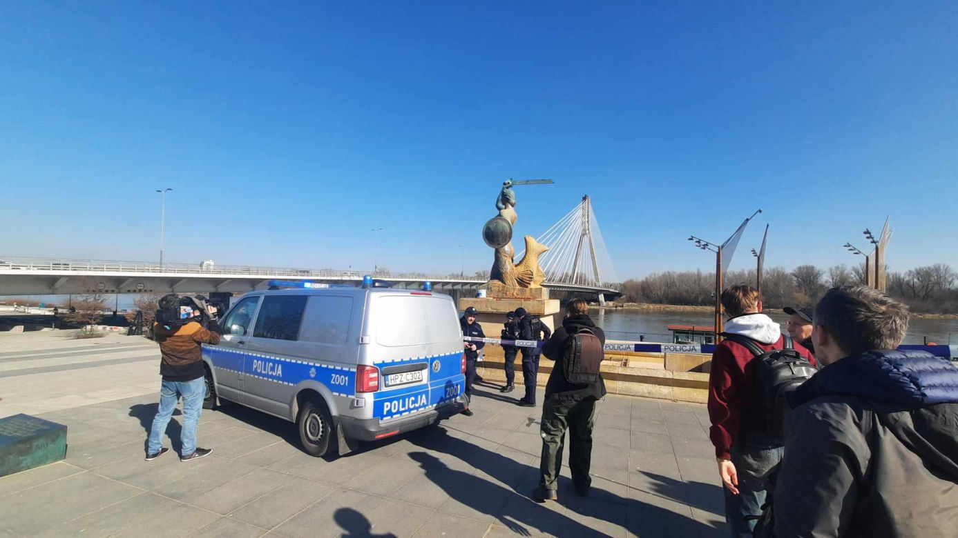 Akcja aktywistów klimatycznych w Warszawie 