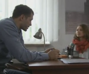 M jak miłość odc. 1018. Eryka Buford (Marta Juras), Tomek Chodakowski (Andrzej Młynarczyk)