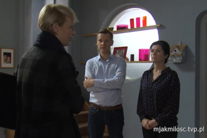 M jak miłość, Kinga (Katarzyna Cichopek), Piotrek (Marcin Mroczek), Renata Majewska (Anna Matecka)
