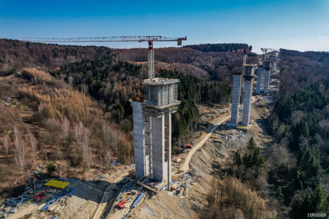 Najwyższa estakada w Polsce powstaje na S19 Babica Jawornik. Na plac budowy prowadzą serpentyny